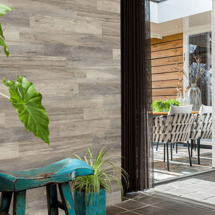 Listoni Effetto Legno Rovere Barnwood Bianco Slavato