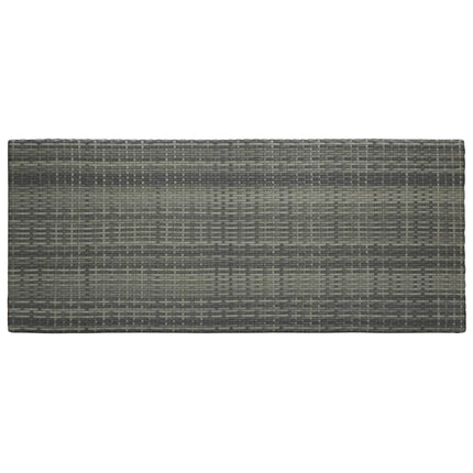 Tavolo Bar da Giardino Grigio 140,5x60,5x110,5 cm in Polyrattan