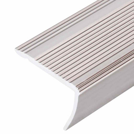 Profili a L per Gradini 5 pz in Alluminio 90 cm Champagne
