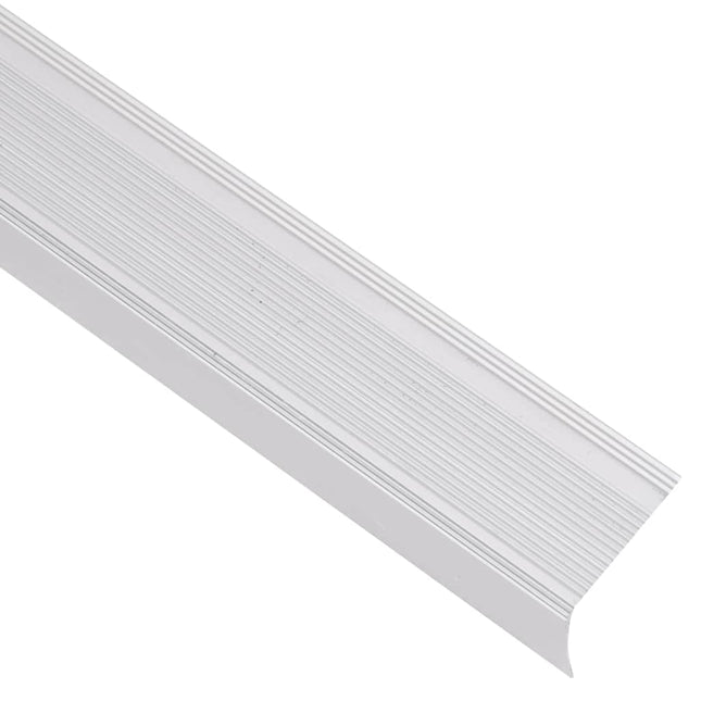 Profili a L per Gradini 5 pz in Alluminio 67 cm Argento