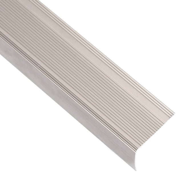 Profili a L per Gradini 5 pz in Alluminio 67 cm Champagne