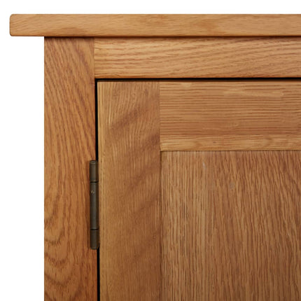 Credenza 70x35x75 cm Legno Massello di Rovere