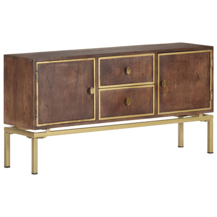 Credenza 120x29x60 cm in Legno Massello di Mango