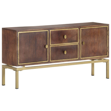 Credenza 120x29x60 cm in Legno Massello di Mango
