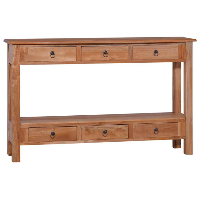 Tavolo Consolle 120x30x75 cm in Massello di Mogano
