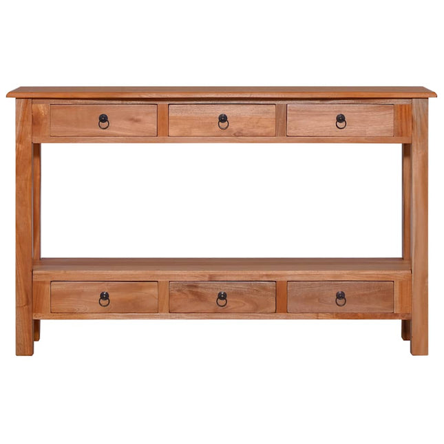 Tavolo Consolle 120x30x75 cm in Massello di Mogano
