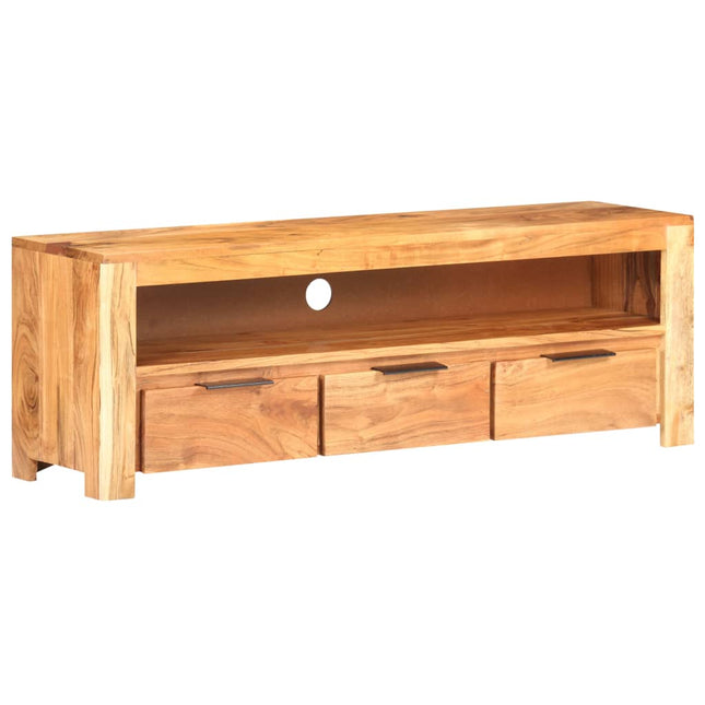 Mobile Porta TV 119x30x41 cm in Legno Massello di Acacia