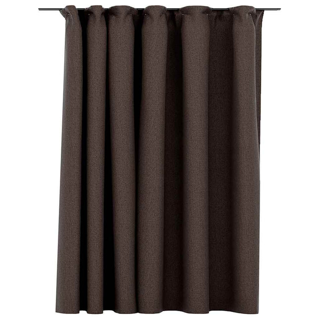 Tenda Oscurante Effetto Lino con Ganci Talpa 290x245 cm