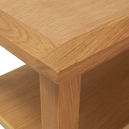 Tavolino da Salotto 90x45x40 cm in Legno Massello di Rovere