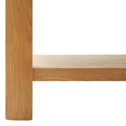 Tavolino da Salotto 110x55x40 cm in Legno Massello di Rovere
