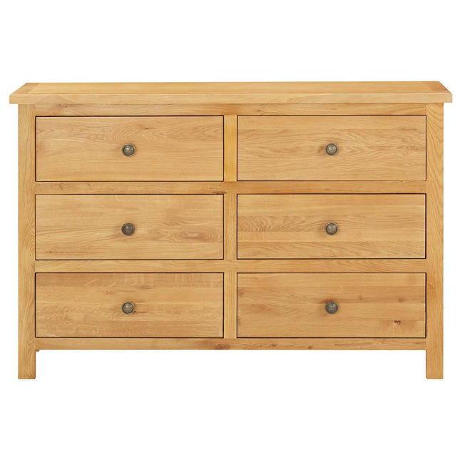 Cassettiera 105x33,5x73 cm in Legno Massello di Rovere