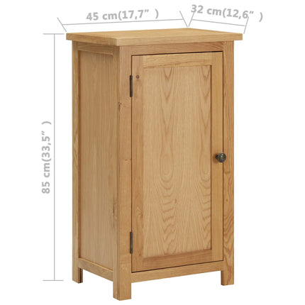 Credenza 45x32x85 cm in Legno Massello di Rovere