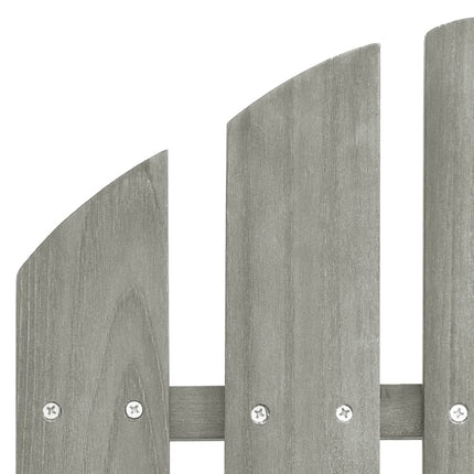 Sedie da Giardino Adirondack con Tavolino in Legno Abete Grigio