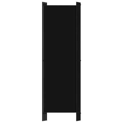 Paravento a 4 Pannelli Nero 200x180 cm