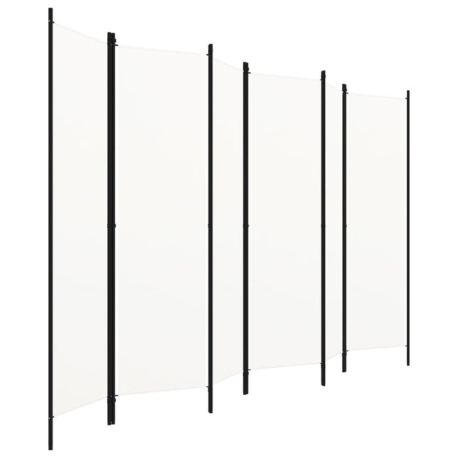 Paravento a 6 Pannelli Bianco 300x180 cm