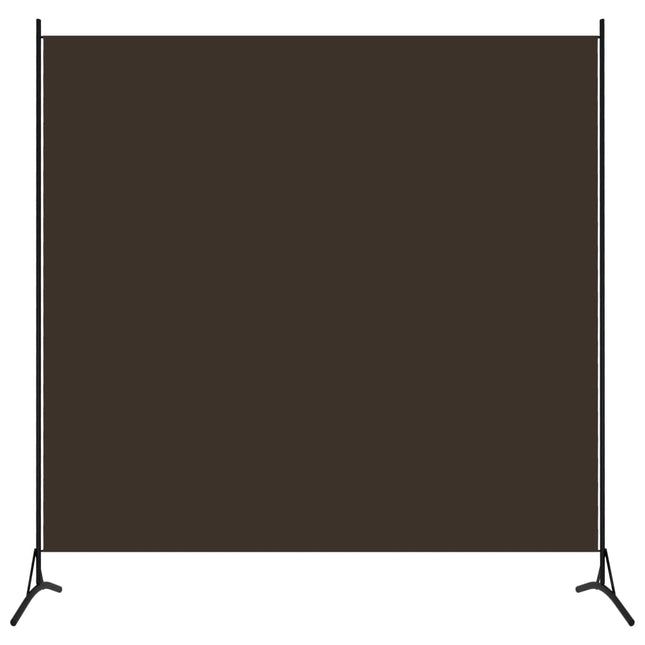 Paravento Marrone 175x180 cm in Tessuto