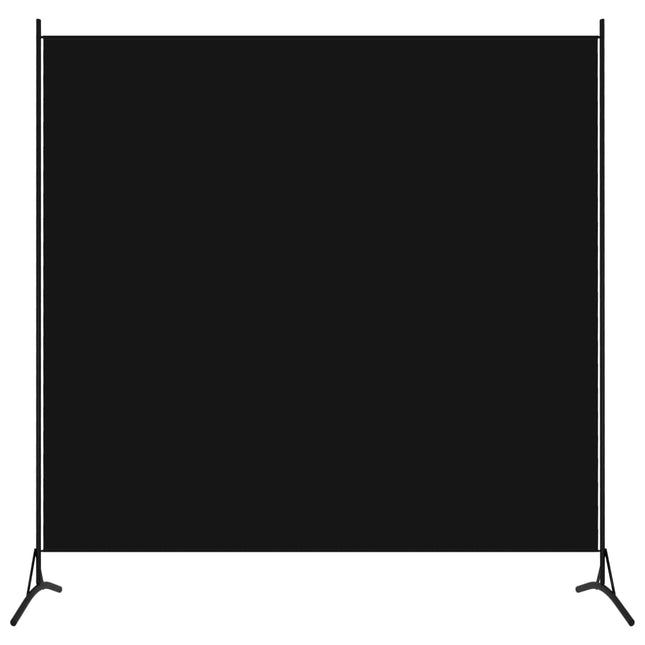 Paravento Nero 175x180 cm in Tessuto