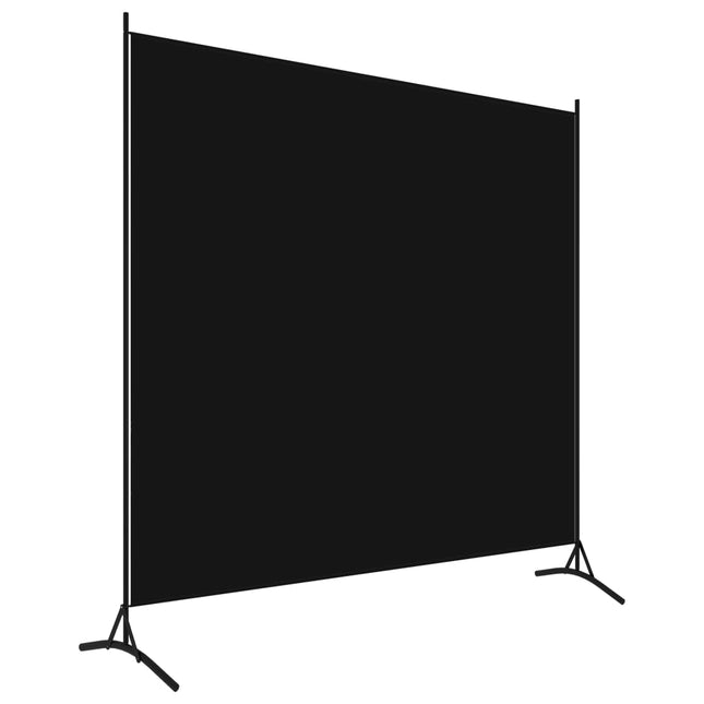 Paravento Nero 175x180 cm in Tessuto