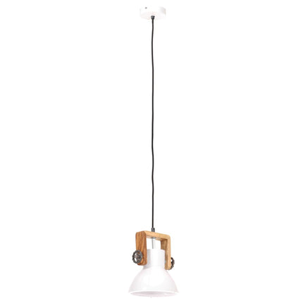 Lampada a Sospensione Industriale 25 W Bianca Rotonda 19 cm E27