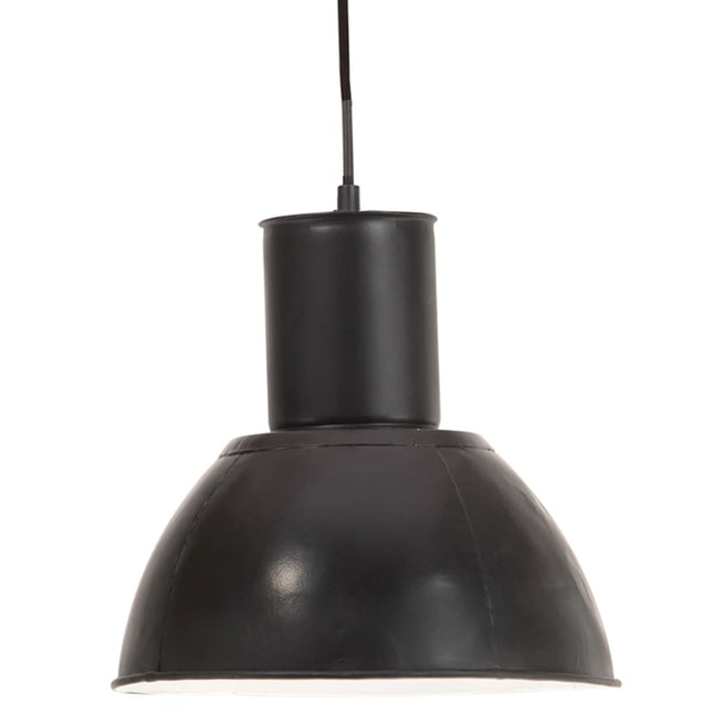 Lampada a Sospensione 25 W Nera Rotonda 28,5 cm E27