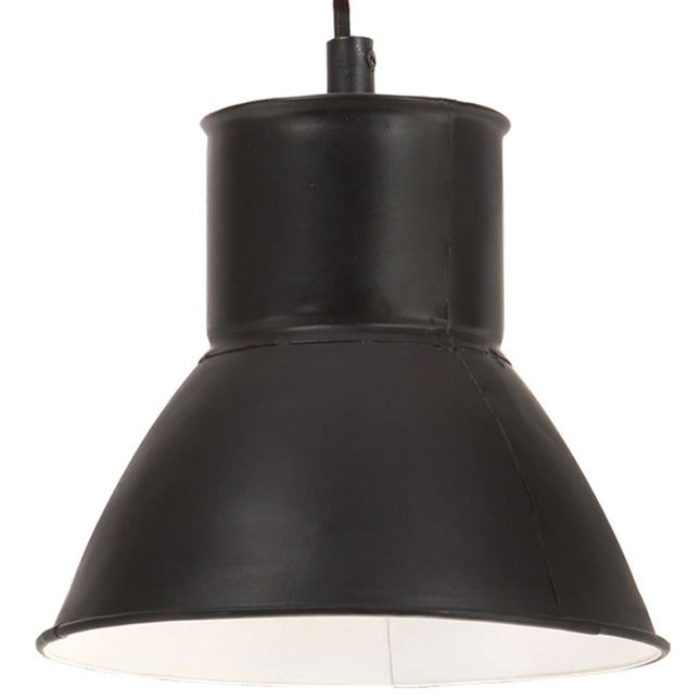 Lampada a Sospensione 25 W Nera Rotonda 17 cm E27
