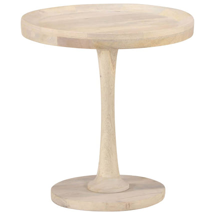 Tavolino di Servizio Ã˜50x55 cm in Legno Massello di Mango