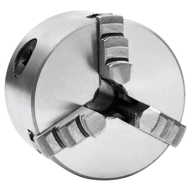 Mandrino per Tornio a 3 Griffe Autocentrante 80 mm in Acciaio