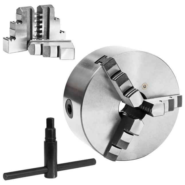 Mandrino per Tornio a 3 Griffe Autocentrante 160 mm in Acciaio