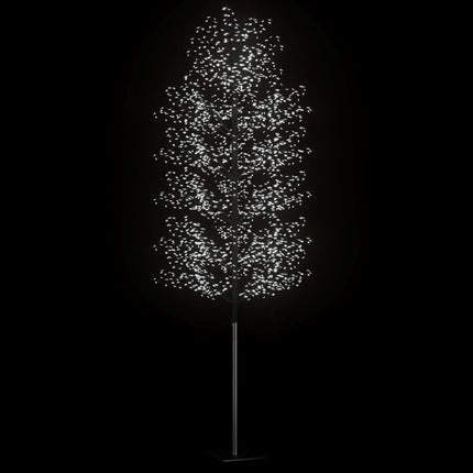 Albero di Natale 2000 LED Bianco Freddo Ciliegio in Fiore 500cm