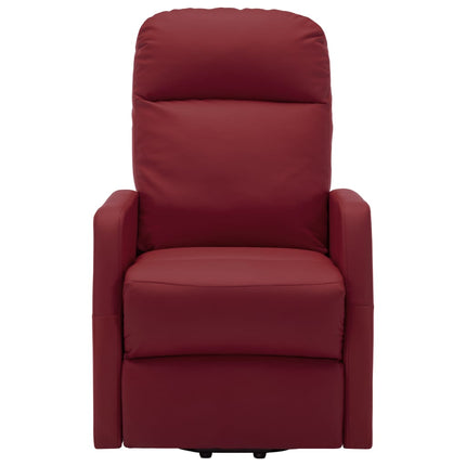 Poltrona Alzapersona Rosso Vino in Similpelle