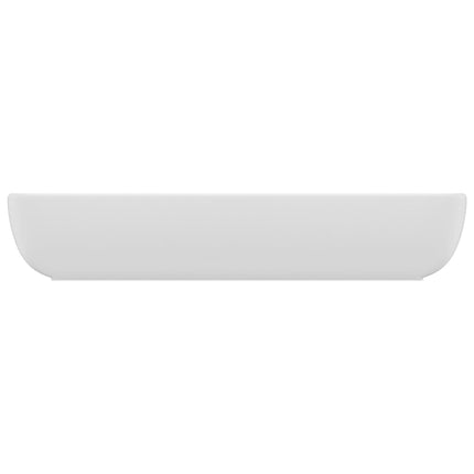 Lavandino Luxury Rettangolare Bianco Opaco 71x38cm Ceramica