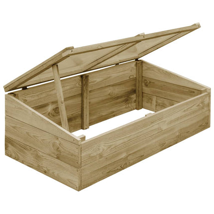 Serre 2 pz in Legno di Pino Impregnato 100x50x35 cm