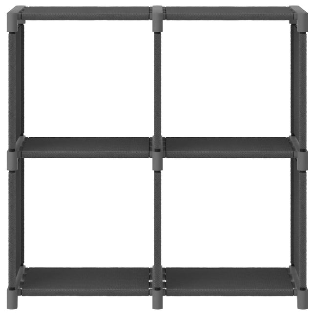 Mobile per 4 Scatole a Cubo Grigio 69x30x72,5 cm in Tessuto