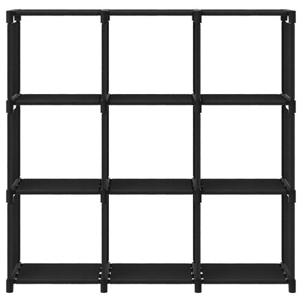 Mobile per 9 Scatole a Cubo Nero 103x30x107,5 cm in Tessuto