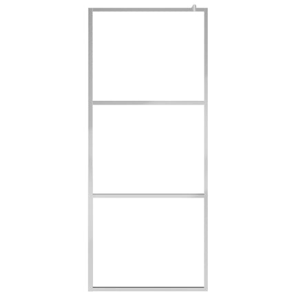 Parete per Doccia Walk-in in Vetro Smerigliato ESG 140x195 cm