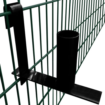 Supporti Rotoli Strisce di Recinzione Privacy 2 pz in Acciaio