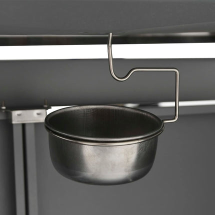 Barbecue e Griglia a Gas 4+1 Fornelli Argento in Acciaio Inox
