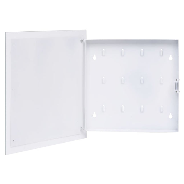 Cassetta Portachiavi con Lavagna Magnetica Bianca 35x35x4 cm