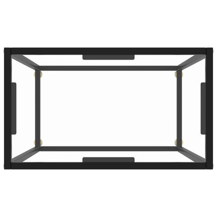 Tavolo Consolle Trasparente 60x35x75 cm in Vetro Temperato