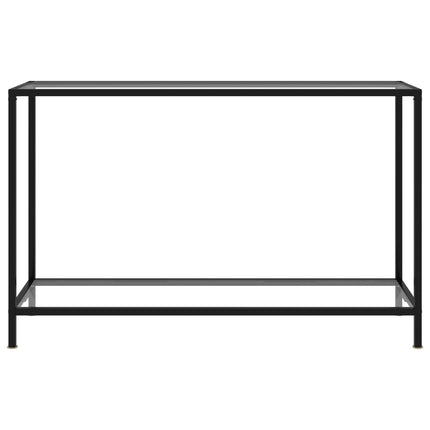 Tavolo Consolle Trasparente 120x35x75 cm in Vetro Temperato
