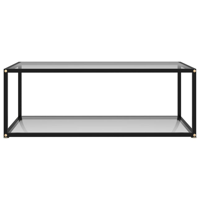 322897 Coffee Table Transparent 100x50x35 cm Tempered Glass