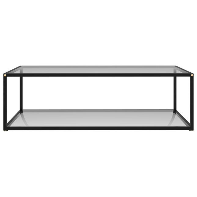 322902 Coffee Table Transparent 120x60x35 cm Tempered Glass