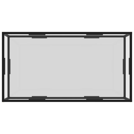 322902 Coffee Table Transparent 120x60x35 cm Tempered Glass