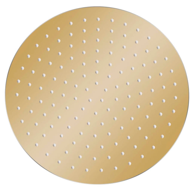 Testa Doccia a Pioggia in Acciaio Inox 30 cm Rotonda Oro