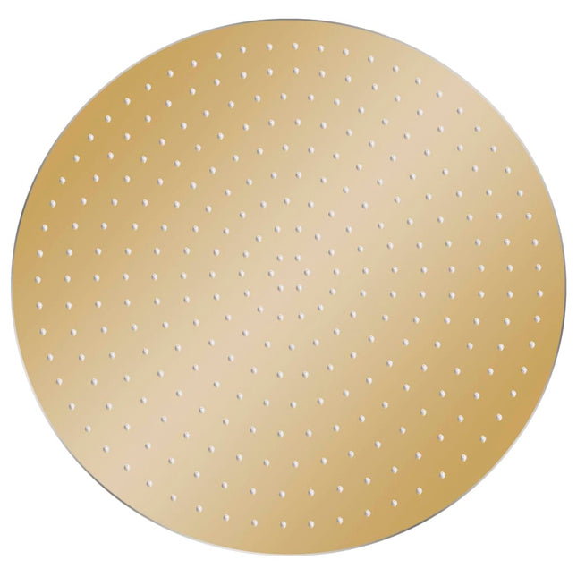 Testa Doccia a Pioggia in Acciaio Inox 40 cm Rotonda Oro