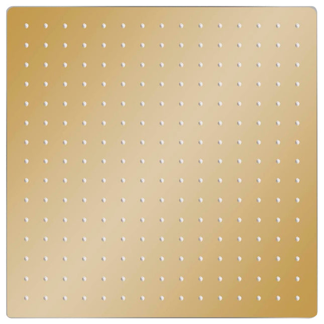 Testa Doccia a Pioggia in Acciaio Inox 40x40 cm Quadrata Oro