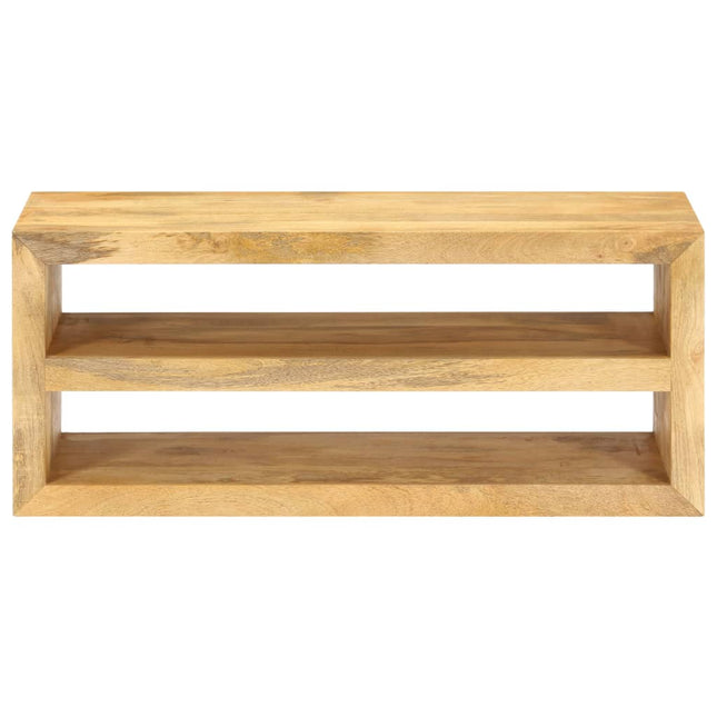 Mobile Porta TV 107x35x45 cm in Legno Massello di Mango