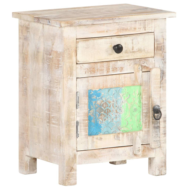Comodino 40x30x50 cm in Legno di Acacia Grezzo