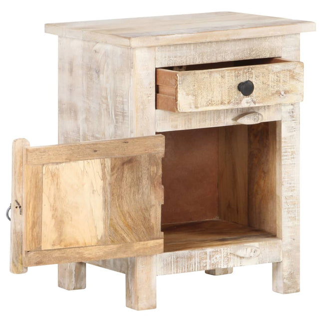 Comodino 40x30x50 cm in Legno di Acacia Grezzo