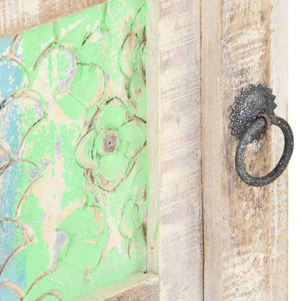 Comodino 40x30x50 cm in Legno di Acacia Grezzo